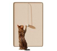 Griffoir pour chats | Panneau pour griffes avec boules pour chatons | Meubles d'intérieur en Sisal pour protection des canapés et des coins | pour chat ennuyé canapé d'intérieur