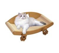Griffoir pour Chats Protecteur de Meubles Lit Chiot d'Enrichissement | Lit Griffoir Surélevé pour Chat Détente Fournitures Griffes Intérieur Chiot Petit Chien Canapé Sol