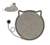 Griffoir pour chats - Tapis rond avec boule de jeu | pour animaux domestiques avec crochets d'oreille pour maison canapé mural, pour maison, salon, chambre, canapé, coin