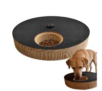 Griffoir pour chiens - Planche en bois rotative et réglable - Plateforme circulaire pour les pattes - Système de compartiment de récompense intégré - Appareil d'entraînement interactif pour le