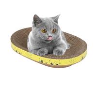 Griffoir Rond pour Chat - concave en Carton recyclé, grattoir en Forme de | Affûteur interactif pour Griffes de, roulement pour broyeur résistant, Zone Gi