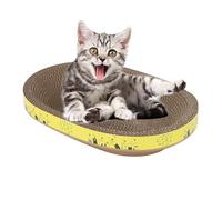 Griffoir Rond pour Chat - concave en Carton recyclé, grattoir en Forme de | Affûteur interactif pour Griffes de, roulement pour broyeur résistant, Zone Gi