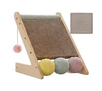 Griffoir Triangulaire Chat, griffoir interactif, 11,02x11,81x12,99 Pouces, Planche gratter avec Piste Billes, griffoirs en Papier ondulé, Coussinets Chat avec Motif Triangulaire, griffoirs pour Coin