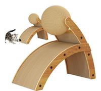 Griffoir vertical pour chats - Design en bois résistant à l'usure | Comprend une boule, des fournitures sûres pour animaux de compagnie, idéal pour les coussinets à gratter pour chats et chats à la