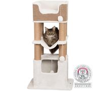 TRIXIE Arbre à chat LUCANO - 110 cm - Blanc/Taupe