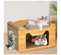 Griffoirs pour Chats MêMe Un Griffoir Est Un Nid De Chat, Griffoir Boule De Cloche Gratuite Lors De La Commande, Maison Chat Abri Chat Exterieur