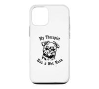 Griffon Bruxellois Mon thérapeute a Le Nez mouillé Coque pour iPhone 12/12 Pro