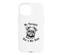 Griffon Bruxellois Mon thérapeute a Le Nez mouillé Coque pour iPhone 15