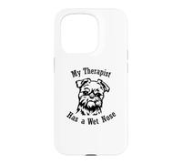 Griffon Bruxellois Mon thérapeute a Le Nez mouillé Coque pour iPhone 15 Pro
