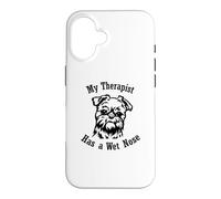 Griffon Bruxellois Mon thérapeute a Le Nez mouillé Coque pour iPhone 16