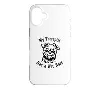 Griffon Bruxellois Mon thérapeute a Le Nez mouillé Coque pour iPhone 16 Plus