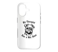 Griffon Bruxellois Mon thérapeute a Le Nez mouillé Coque pour iPhone 17