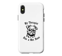 Griffon Bruxellois Mon thérapeute a Le Nez mouillé Coque pour iPhone X/XS