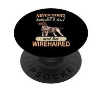 Griffon pointant Allemand à Poil Dur PopSockets PopGrip Adhésif