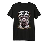 Griffon pointant Assis à Poil Dur - Scruffy mais majestueux T-Shirt Haut de Gamme