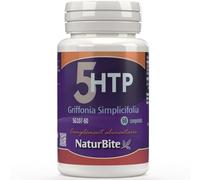 Griffonia Simplicifolia (5-Htp) Naturbite 60 Comprimés. Favorise la relaxation et réduit le stress, ce qui améliore l'humeur. Améliore le sommeil naturel et le repos réparateur