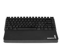 Grifiti Fat Wrist Pad 14 is a 4 x 14 Inch Wrist Rest for Small Mechanical Keyboards, MacBooks, Laptops, and Notebooks in Black Neoprene and Black Nylon