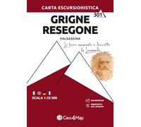 Grigne Resegone (Valsassina). Carta escursionistica 1:25.000