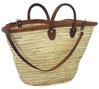 GRIGNO-TEK Panier couffin en Palmier et Cuir