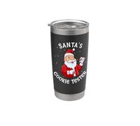 Grignoter des biscuits de Noël - Santas Cookie Tester Gobelet isotherme en acier inoxydable double paroi