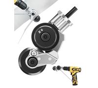 Grignoteuse à Tôle Électrique - Cisaille à Métal pour Perceuse - Accessoire de Coupe Métallique Universel Outil de Découpe pour Tôle Fine et Moyenne