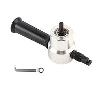 Grignoteuse de métal, coupe-scie à double tête, outil de coupe de tôle manuel, fixation de perceuse électrique pour les projets de travail des métaux de bricolage