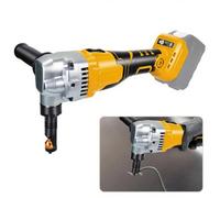 Grignoteuse en métal sans fil compatible avec batterie DeWalt 20 V, grignoteuse réglable à 3 vitesses, tête de grignoteuse rotative à 360°, ciseaux à métaux pour couper l'acier inoxydable, l'aluminium