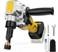 Grignoteuse en métal sans fil compatible avec batterie Dewalt 20 V MAX (sans batterie) Grignoteuse électrique de calibre 18 avec poignée d'aide et 2 lames, moteur sans balais 3000 tr/min pour acier