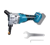 Grignoteuse en métal sans fil compatible avec batterie Makita 18 V, cisaille électrique en métal sans balais 950 W avec poignée auxiliaire et tête rotative pour couper des plaques d'acier de 1,6 mm