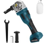 Grignoteuse en métal sans fil compatible avec batterie Makita 18 V, cisaille électrique sans balais 450 W avec 30 000 tr/min, tête de grignoteuse rotative à 360°, grignoteuse électrique pour acier