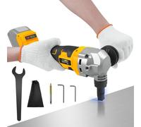 Grignoteuse en métal sans fil pour batterie DeWalt 20 V, grignoteuse sans balais avec 3 vitesses, grignoteuse électrique en acier pour acier inoxydable, aluminium, 30 000 tr/min, sacs poussiéreux, 2