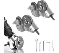 Grignoteuse en titane - Outil de coupe de tôle, coupe-tôle, coupe-métaux électriques, accessoire de coupe de plaque de perceuse électrique, pour projets de bricolage, réparations domestiques, ateliers