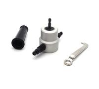 Grignoteuse manuelle en métal à double tête pour perceuse électrique pour espaces de travail étroits