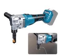 Grignoteuse Sans-Fil, Grignoteuse à tôle Compatible avec Makita 18v, Tête de Grignoteuse Rotative 360°, Grignoteuse Réglable 3 Vitesses, Ciseaux à Métal Grignoteuse à Tôle pour Couper L'inox