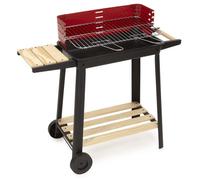Springos® Gril à charbon portable de jardin avec roues ¿ grille avec ajustement sur 5 niveaux