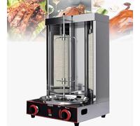 Gril à propane rotatif à 360° automatique avec réglage de la température, gril à viande gyroscopique vertical robuste pour restaurant