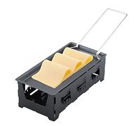 Gril à raclette, plateau de cuisson rotatif antiadhésif pliable, ensemble de poêles, outil de grillade avec poignée spatule pour les dîners, noël