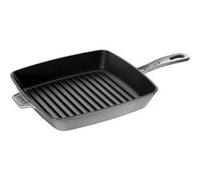 STAUB Gémeaux - Poêle à griller en métal - Gris graphite - 26 x 26 cm