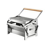 Gril Au Charbon Rotatif | Outil De Cuisson Rotatif À 360 Degrés En Acier Inoxydable,Gril À Rôtir Portable | Pour Camping, Pique-nique, Extérieur, Barbecue De Jardin, Cour, Terrasse, Plage, Fêtes Famil