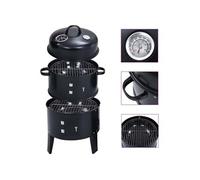 vidaxl Gril barbecue au charbon 3 en 1 40x80 cm
