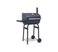 vidaXL Gril barbecue au charbon avec étagère inférieure Noir Noir G