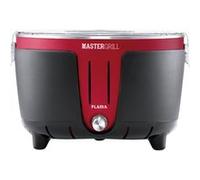 Gril Barbecue Mastergrill Flama Rouge 4006FL, gril à charbon de bois, ventilation réglable, faible émission de fumée Rouge G
