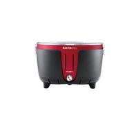 Gril Barbecue Mastergrill Rouge 4006FL, gril à charbon de bois, ventilation réglable, faible émission de fumée