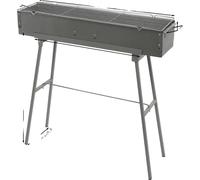 Gril BBQ portable, design pliable, fonctionnement au charbon de bois, 80cm
