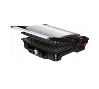 Gril, Contact Grill, Réglable en Hauteur, Ouverture 180°, Plaques Antiadhésives MPM MGR-09M 2000W Noir/Argent 00149