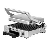 Gril, Contact Grill, Réglable en Hauteur, Ouverture 180°, Plaques Antiadhésives MPM MGR-10M 2000W Argent 14445
