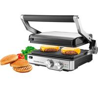 Gril de contact 2000 W acier inoxydable Gril de table électrique