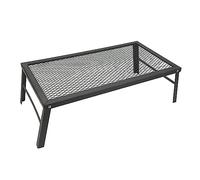 Gril de Feu de Camp Pliable en Fer Robuste, Gril Portable Étanche pour Barbecue en Plein Air, Gril de Camping Pliable avec Pieds pour Cuisson au Feu