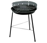 Gril de jardin barbecue rond portable en acier chrome résistant au charbon