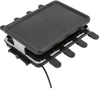 Gril de table électrique, élément chauffant de 1300W, surface antiadhésive, design à 2 niveaux, pieds antidérapants